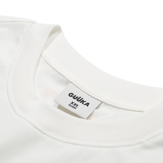 Guyuka (Guuka) Camiseta moderna para hombres atuendo de pareja suelta de manga corta verano 2025 ropa nueva camisa de fondo de media manga casual f6628 xl