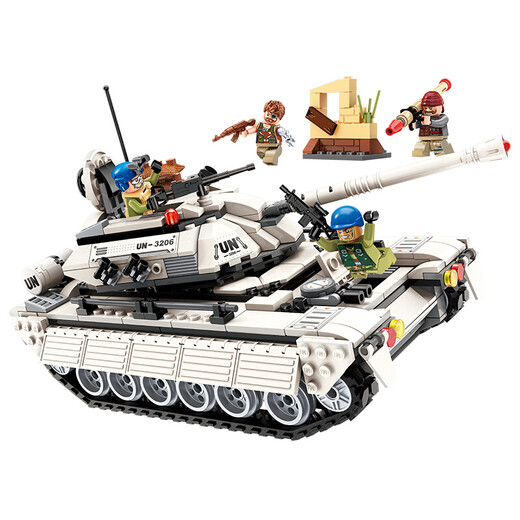 
Enlightenment (ENLIGHTEN) Military Building Block Tank J-20 aircraft aircraft carrier assembly building block model ornaments children's toys boys birthday gift 3206 peacekeeping armored tank