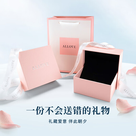 ALLOVE pure silver necklace women's cross plain chain universal chain pin gold pendant-free clavicle chain replacement chain nude jewelry