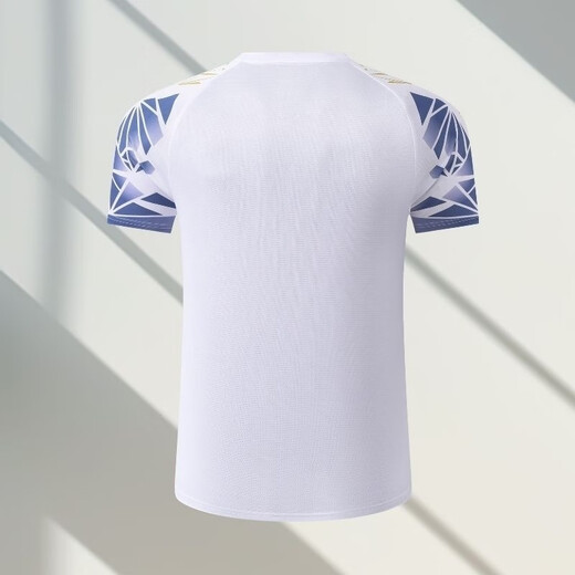 Ли Нин (Li-Rens) 2025 Новый конкурс спортивных футболок Badminton Sports Compet Skind Gold Armor выигрывает мужчины и женские же самые быстро сушитые звезды спортивной одежды 6625 Белый топ 4xl в стиле мужского