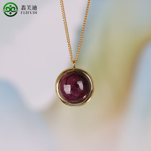 Feifudi S925 silver gold-plated inlaid shell necklace light luxury niche simple temperament fresh and versatile pendant necklace