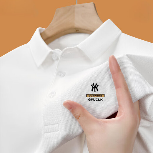 CZCM Light Luxury High-End-Marke Kurzärärmelte Polo-Hemd für Herren-T-Shirt Lose Casual Callar Business Top Sommer New Style Y1polo-Shirt-Grey 3xl 165-180Jin [Jin gleich 0,5 kg]