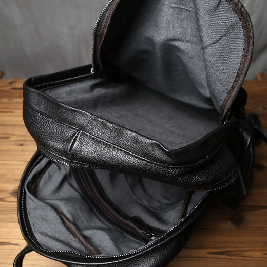 Sac de luxe de luxe anysmic sac masculin authentine cuir sac à dos pour hommes sac à dos sac d'ordinateur sac à dos sac à dos rétro rétro noir