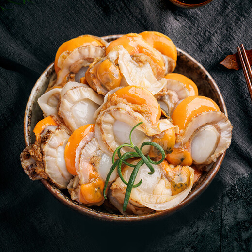 Mega large yellow scallop meat 40-60 pieces/Jin Jin equals 0.5 kg Net weight 2Jin Jin equals 0.5 kg (500g*2 bags) Domestic seafood