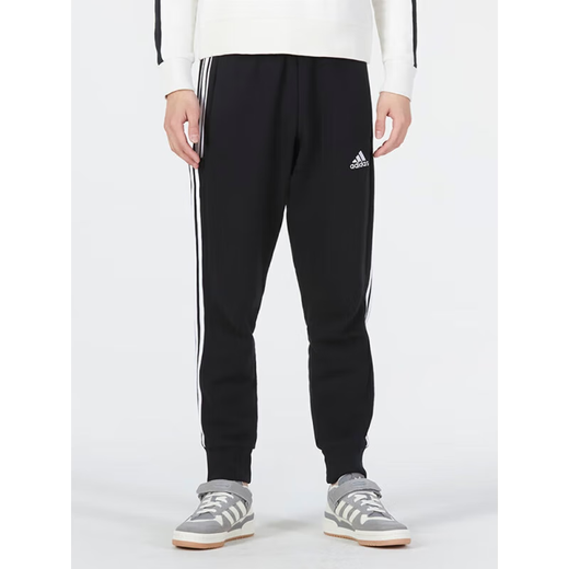 Adidas men's pants summer new small feet pants sweatpants knitted close-up casual running trousers GK9226 HA4337/black three stripes XL /185/90A