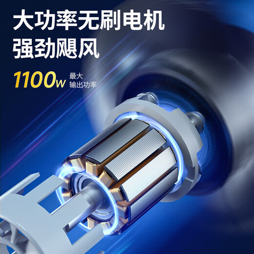 Dongcheng hair dryer lithium battery brushless DCQF40171 20V6.0Ah leaf fire extinguisher garden leaves