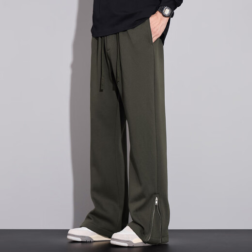 Pantalones casuales de otoño e invierno de tejido de punto americano de Lee Kids