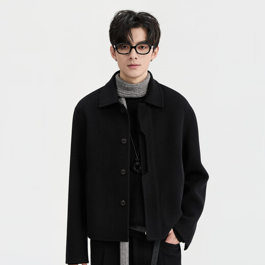 Piaget Zall autumn and winter double-sided woolen jacket coat design short woolen coat for men