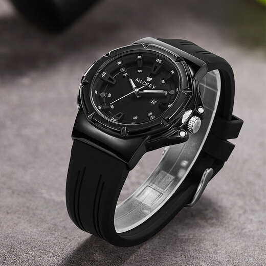 
Disney Mickey series trendy sports watch 3ATM waterproof fashion men's watch gift box quartz movement silicone strap MK-12124B1