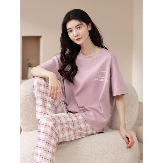 Arctic Velvet 2025 Neue Pyjama für Frauen, Sommer-Hose mit kurzärztem Sommer, Sommerkleidung für Frühlings- und Herbst, Frauenkleidung dünne zweiteilige ZH-9720 m