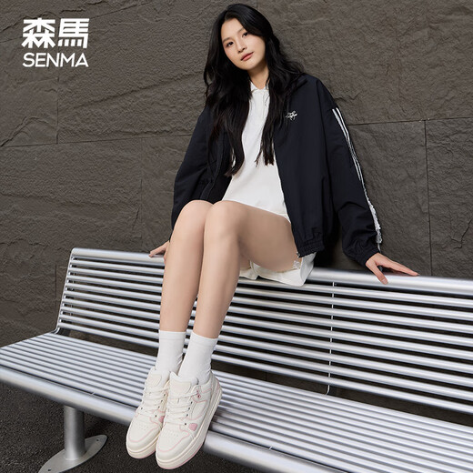 森馬女鞋板鞋2025秋季新款轻便小白鞋运动休闲百搭鞋子女厚底增高森马 粉色（A款） 37