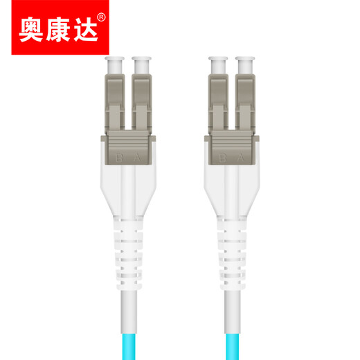 奥康达  工业电信级万兆光纤跳线OM4多模LC/LC光纤线OM3 万兆多模双芯光纤线 万兆光纤跳线LC 双工 12048B  50米