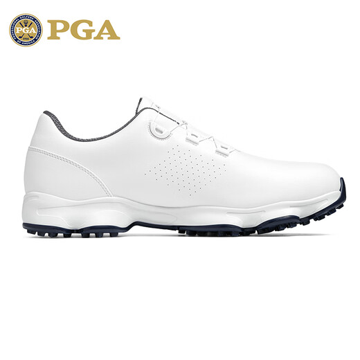 PGA golf shoes men's anti-slip spikes knob shoelaces autumn waterproof sports shoes men's shoes white 42