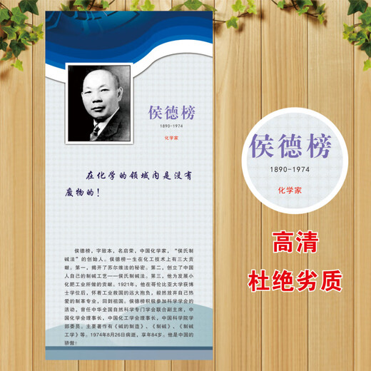 
Chemistry Laboratory Physicist Celebrity Quotes Introduction Classroom Arrangement Wall Painting Photo KT Board Exhibition Board Decoration Painting 1319 Big
