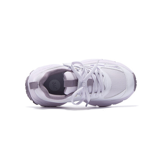 361 Kinderschuhe für Mädchen -Sneaker 2025 Herbst Millennial Style Polishing High Elastic Spleißen Retro lässige Schuhe Purple 38