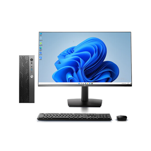 Ningmei Shangqi S1 Intel 13th generation i5 13400/i5 12400 assembly machine mini mini desktop commercial home desktop computer host enterprise procurement designer complete machine i5 12450H 1TB+ monitor丨Configuration eight single host