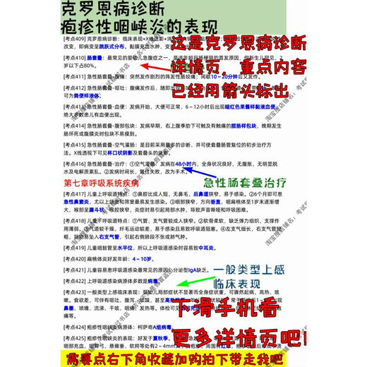 24医学执医考研期末考试主治医师考试332儿科主治考点资料学霸笔记zy 儿科主治1389考点彩