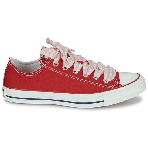 Converse Women's Shoes Sports Canvas Shoes Teen Lace-up Low Top Breathable Balloon Shoes Red Spring and Summer 2025 New A13662C Red 41