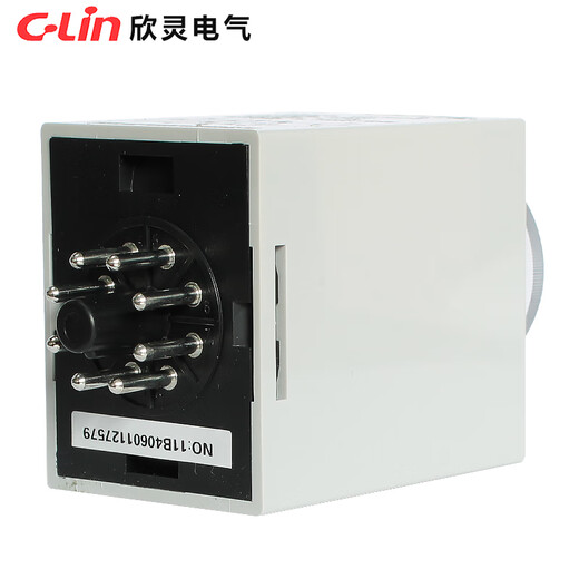 Yuechangsheng Xinling HHS8C (AH3-3) time relay with instantaneous contacts / HHS8 (AH3-2) two sets of contacts HHS8C (AH3-3) with instantaneous contacts 10s (seconds) without base AC AC220V