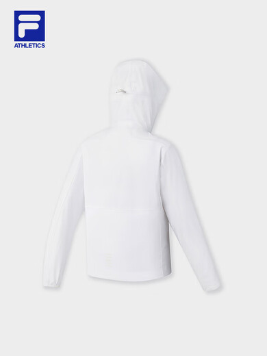 Fila Damens gewebte Jacke 2025 Sommer neues Fahrrad mit Kapuze-Sonnenschutz Top Jade White-W S 160/80A/S