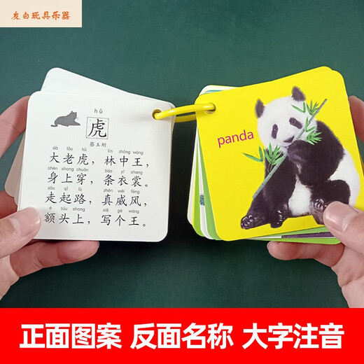 Shantoulin Village Children's Animal Cognitive Card Teaching Aids Aids Pictures et identifier les choses Personnages et modèles Livres raccroche bébé