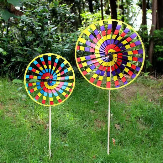 Buntes traditioneller Doppeldecker Old Peking Windmühle Kinderspielzeug im Freien Dekoration Aktivität Requisiten Scenic Street Stände kleiner Doppeldecker Old Peking Windmühle One