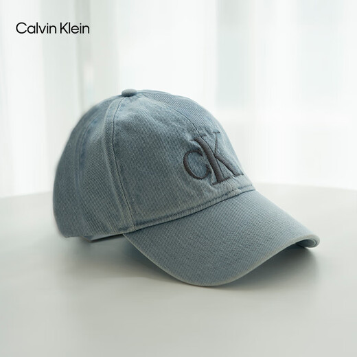 Calvin Kleinjeans [chinesisches Valentinstagsgeschenk] 25 Frühlings- und Sommermänner und Frauen Klassiker CK Stickerei Logo Denim Baseball Cap 4G5017G LHL-Denim Hell Blue One Size Os OS
