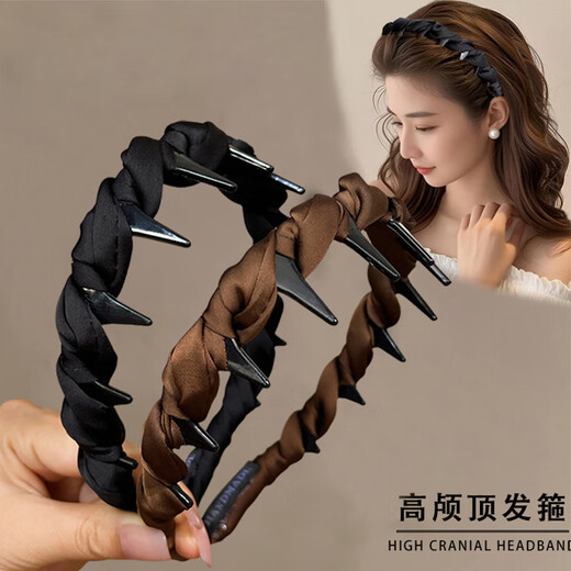 Dongyi's carefully selected hairbands for women, high-end headwear for going out, high cranium, fluffy headbands with teeth, students' face wash hairpins, Chinese Valentine's Day gift