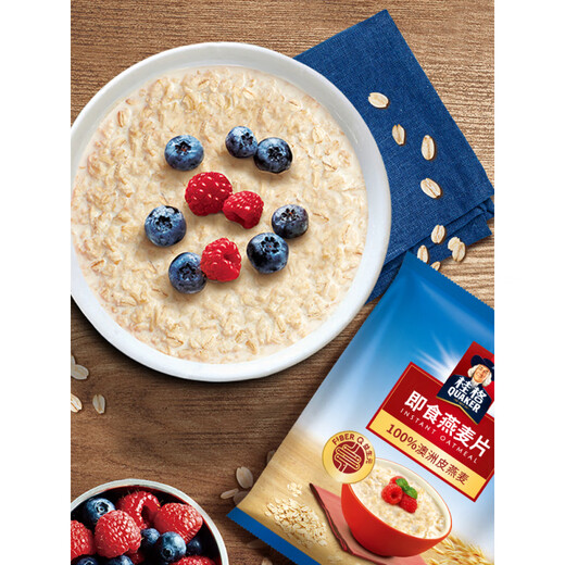 Quaker (QUAKER) Quaker Instant Pure Oatmeal 1000g/1478g Cereal Coarse Grain Breakfast Full Nutritional Original [Single Bag] Instant 1478g*1 Bag Pack