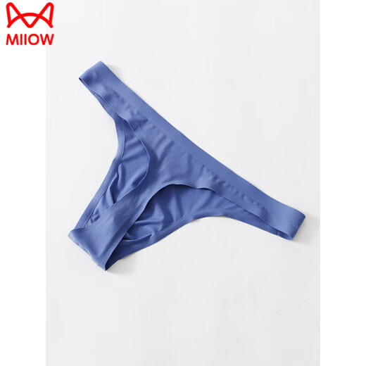 Catman (Miiow) Herrenunterwäsche niedrige Taille sexy Tanga-Eisseice-Eisseice Traaceless Gleastar Pure Desire u konvexer Körper Single Tanga dunkelgrau xl empfohlen 130-150jin [Jin ist 0,5 kg]