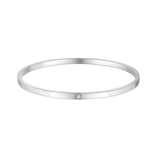 Chow Tai Sang platinum bracelet PT950 Pfaff bracelet is simple, versatile and exquisite, a Christmas gift for my wife and mother. Pfaff bracelet, about 18.2g 54#