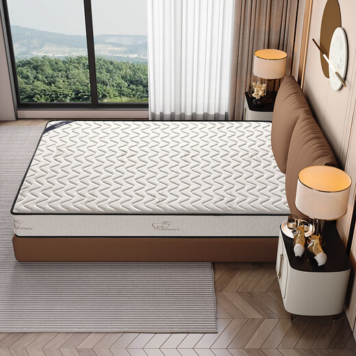 
Yejuchu Hilton Simmons mattress 1.8*2m silent spring mattress 20cm thick coconut brown mattress latex mattress classic alpaca suede fabric [Healthy Ridge 20CM] 1350mm*2000mm