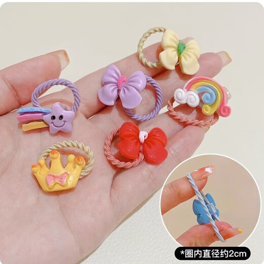 儿童皮筋可爱女童宝宝啾啾扎头发不伤发弹性好头绳橡皮筋拇指发圈 【40个 款式随机】