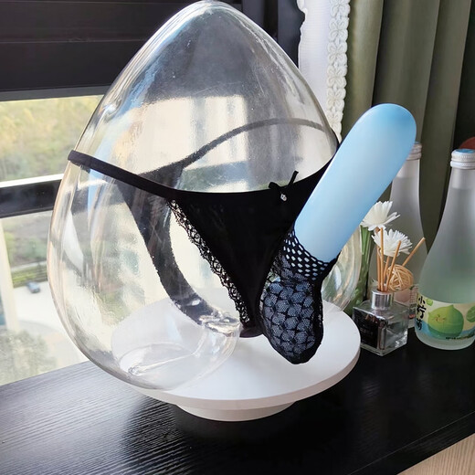 Single Nanwei thong men's sexy transparent see-through opening breathable JJ sleeve bag T underwear U convex temptation gun black M