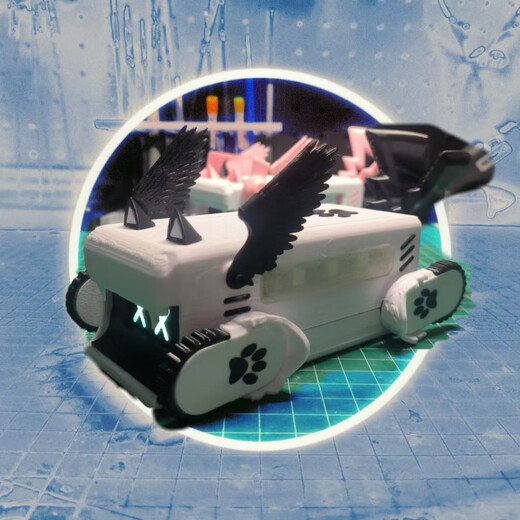 Xiaozhi AI Kombination Kit Künstliche Intelligenz Chat Desktop Dog Man Deepseek Sprachdialog Box Blitzhund Weißer Spot + Senden Sie Verbrennungsmaschine + Tutorial Senden