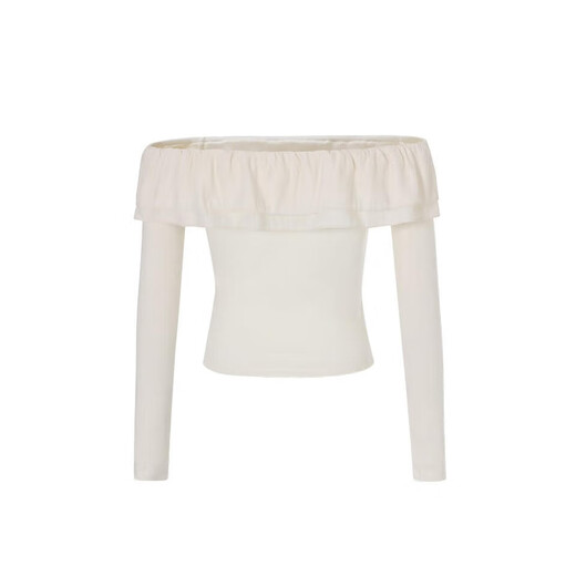 NOT YOUR ROSE notyourrose Korean niche brand simple one-shoulder new autumn light gray bow