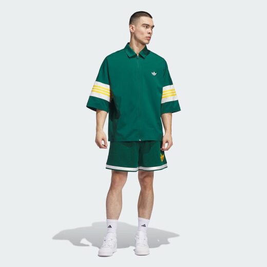 Adidas clover Männer und Frauen Paar Sommer T-Shirt Mode Sport Sport atmungsaktives loses Himmel-Lapel-Shirt IY7373 M