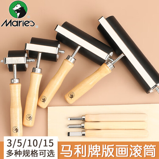 Mali Mali printmaking roller 4 inches wide 10cm diameter 3.8cm