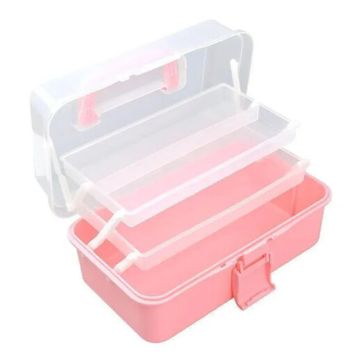 An Junsheng Multifunctional Hardware Car Electric Small Appliances Folding Storage Box Home Tool Box Industrial Grade Household Small Utility Box Large * Super Capacity - Open Large Space Sky Blue Three-volume Compartment Design * Thickened Material * Durable
