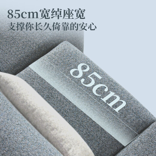 
Lezhibao LAZBOY fabric zero wall function sofa living room multi-person imperial concubine seat Chenille sofa blue star 673 starlight white-2.95m-small-three-person double electric