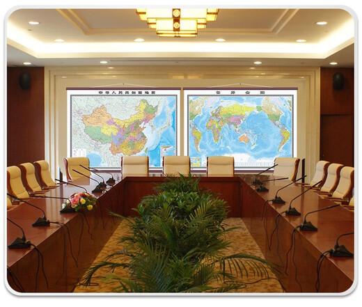 2024年中国地图世界全图挂图超大尺寸2.5米x1.8米高清正版防水覆膜仿杆办公室背景墙装饰地图挂画中国地 页面展示款2.5*1.8米中国