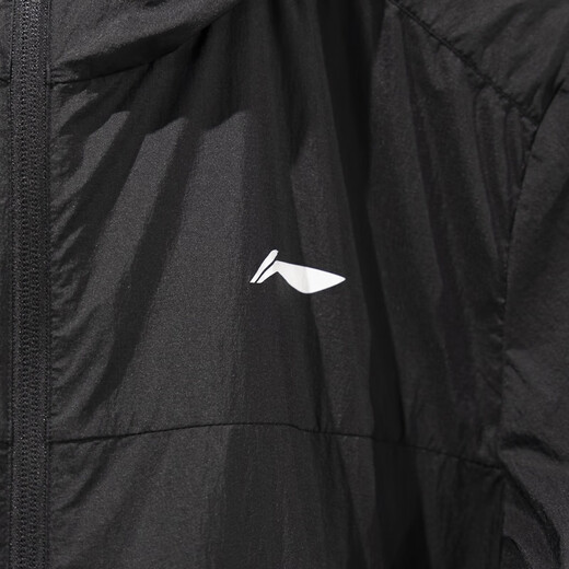 Li Ning Herren Sport Windbreaker 2025 Sommer Neues leichtes atmungsaktives Sonnenschutzmittel mit Kapuze-Jacke Afdvc51 Black AfDVC51-1 6xl