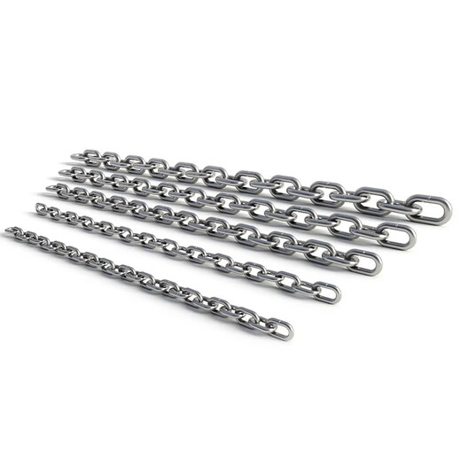 Dog chain for large dogs, medium dogs, small dogs, iron chain collar, dog leash, anti-bite household leash, strong and durable, galvanized iron chain-3mm chain 1m