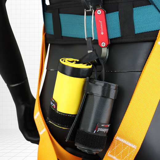 Golmud Golm Mountain Klettern Hochhöhe Arbeiten Kee-resistenten Verschleiß-resistenten Seil-Installationsseil PVC-Schutzsatz GM9226 Single Seil Yellow-50 cm