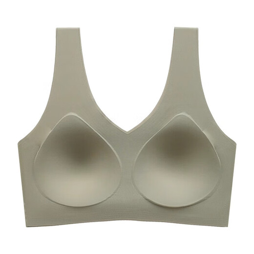 Yunduo sous-vêtements pour femmes et soutiens-gorge sans taille, gros seins, petit style de gilet de sport, sans anneaux en acier, soutien-gorge arrière de grande taille [peau nue] l [recommandée 105-129jin [Jin est égal à 0,5 kg]]]