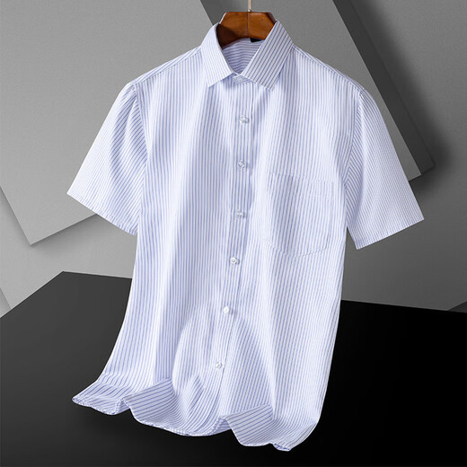 TJQ High-Ded 2025 Summer de manga corta de manga corta de manga corta de la sola de moda de mediana edad y solapa de moda jóvenes de bolsillo de bolsillo de bolsillo real DX6624 DX6624 m /165 [peso recomendado] 100-120Jin [Jin equivale a 0.5 kg]