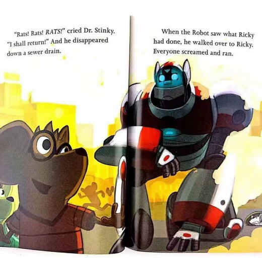 [Peking Pick Book] Klick-to-Lead-Version von Viagra Roboter 9 Bände Mighty Robot Geschenkbox Full Color English Kinderbuch Star Wars 10 Bände