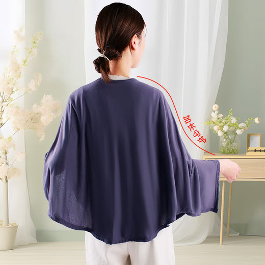 DUTRIEUX哺乳巾披肩外出喂奶遮挡神器月子用品必备遮羞布多功能罩衣防走光 开衫哺乳巾【藏青色 均码】 【V领可视 加长守护 防走光】