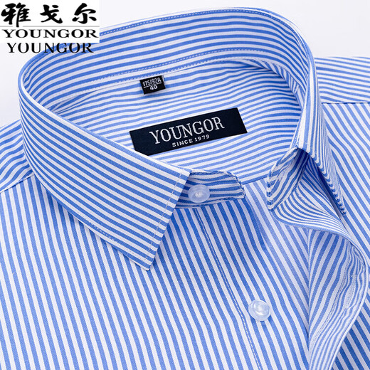 Yager offizielles Flaggschiff-Geschäft für Kurzärärmel-Hemd von Hemd Pure Cotton Business Casual Professionelles.