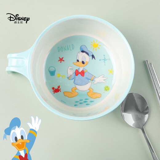 Disney Children's Towl Anti-Scalding Food Grade Wetaware Juego para los bebés para un solo mango de alimento para bebés Lindo Tazón de suplemento Mickey Tazón Single Many